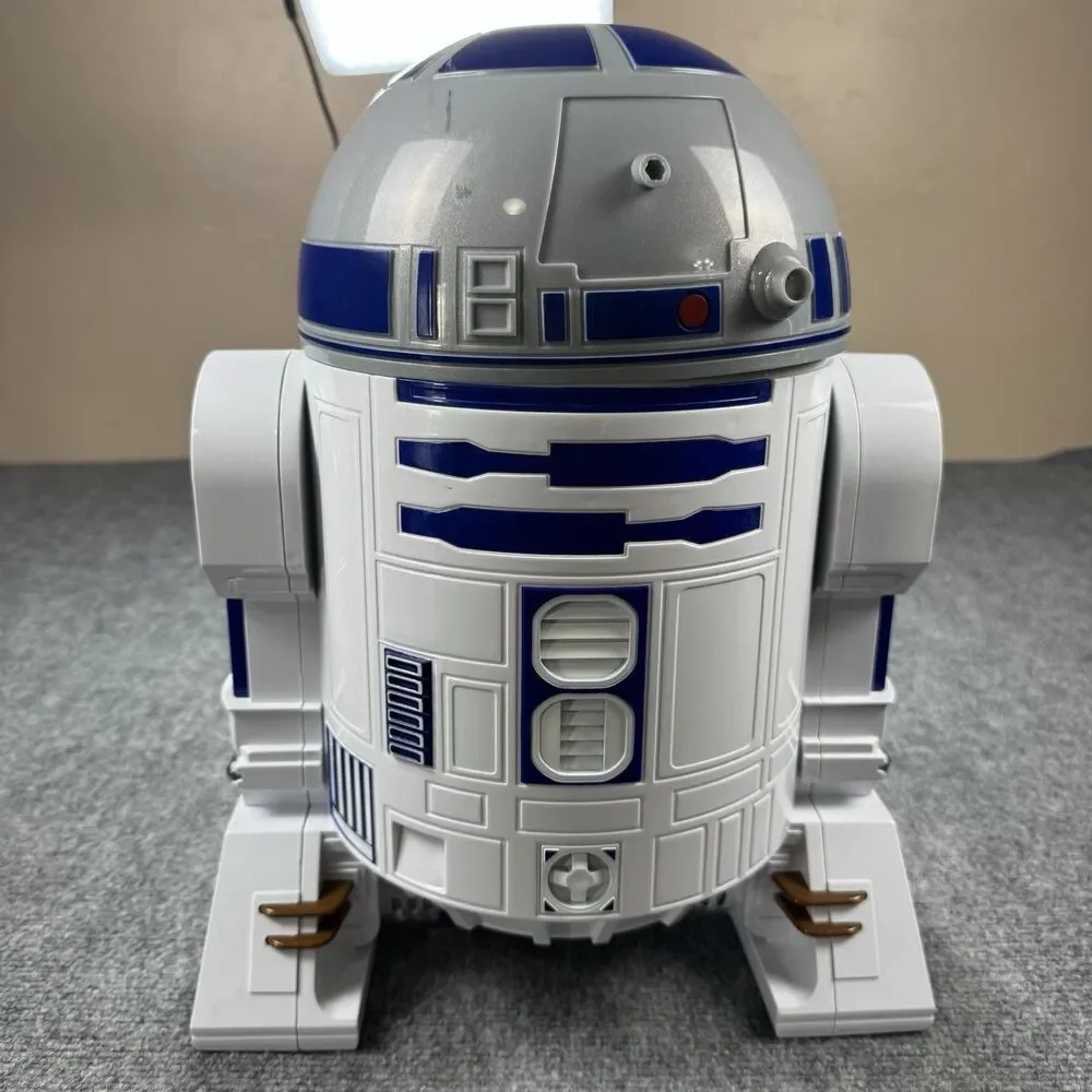 Star Wars R2-D2 Electric Hot Air Popcorn Maker White Blue Bowl Removable Lid